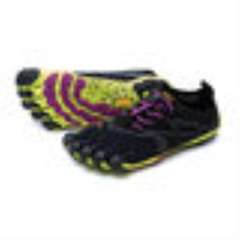 Fekete-sárga-lila Vibram V-run Női